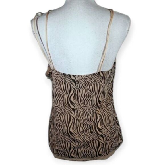 GEORGE BEIGE & BROWN ANIMAL-PRINT CAMI SZ.XL EUC - Picture 2 of 4
